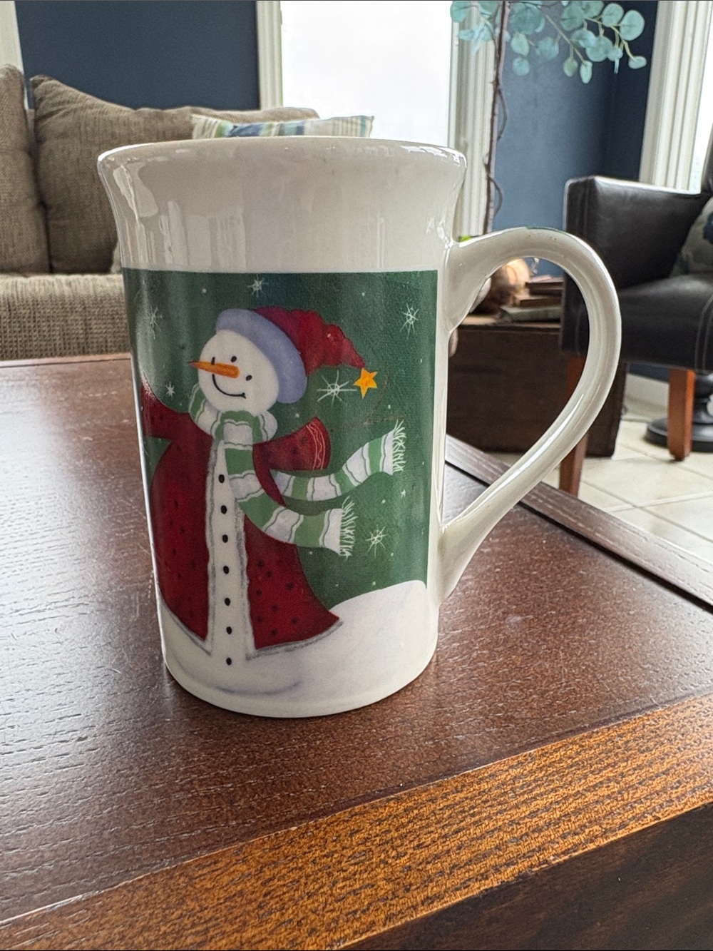 Royal Norfolk ceramic Christmas snowman mug